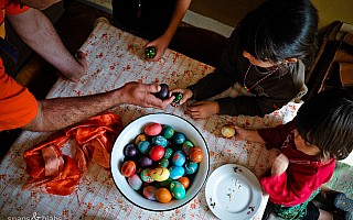 Orthodox Easter in the foothills of Old Mountain in Bulgaria